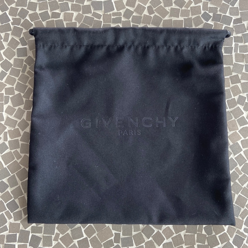 New black Givenchy small accessories dust bag.